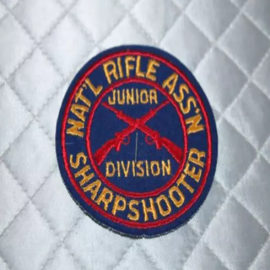 Vintage National Rifle Association Junior Division Sharpshooter Patch NRA