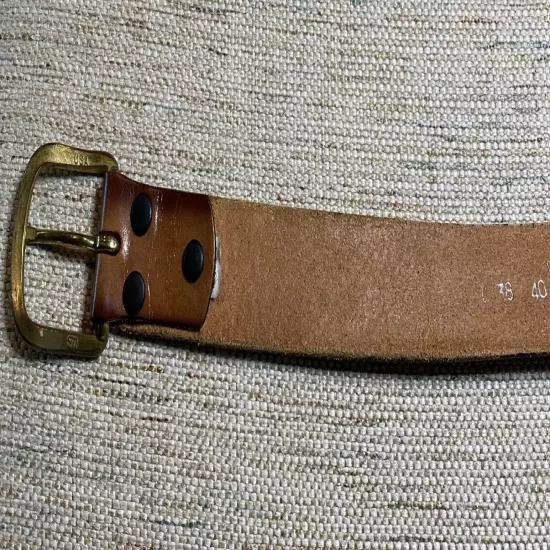 TURKEY WESTERN GOBBLER Genuine Top Grain Leather BELT 38-40 Large HARD TO FIND