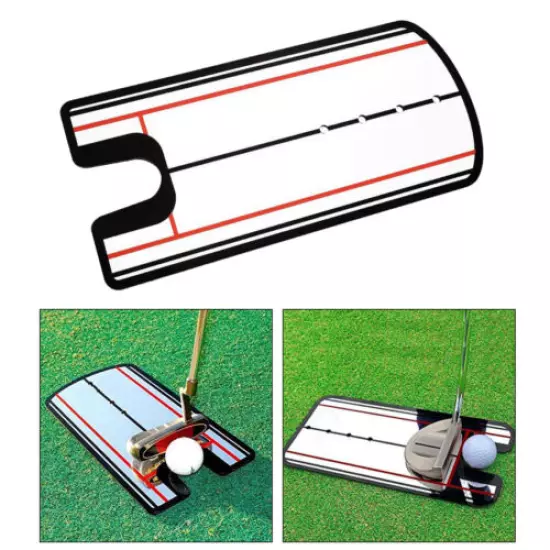 Golf Putting Mirror Alignment Training Aid Swing Trainer Eyes Line Practice