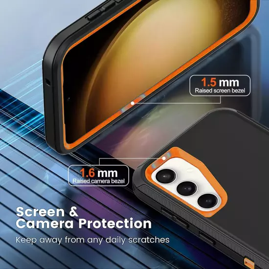 For Samsung Galaxy S23 Ultra/S22/FE/Plus Case Phone Cover Shockproof+Screen Glas