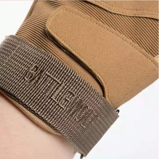 Military Tactical Leather Half Finger Gloves Combat Army Fingerless Gloves Work