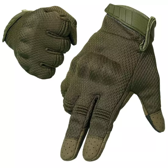 Tactical Gloves for Men Breathable Flexible Touch Screen Full Finger Gloves f...