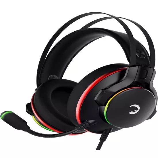 USB Gaming Headset - 7.1 Virtual Surround Sound, Wired RGB Led Headphones...