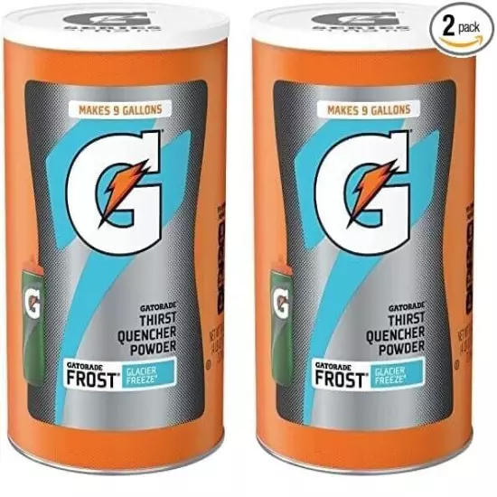 Gatorade Thirst Quencher Powder, Frost Glacier Freeze 76.5 Ounce PACK OF 2