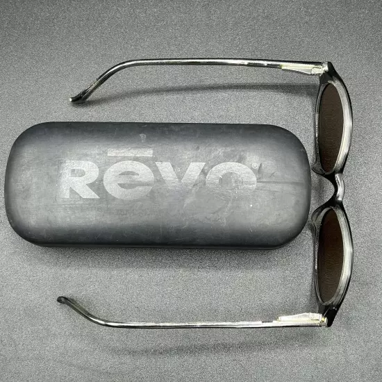 Revo 1118/061 VTG Sunglasses Black Flex Reflective France Used w/ Case