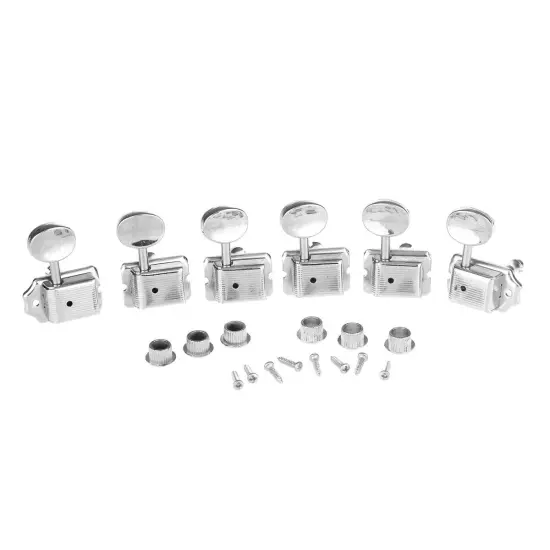 Musiclily Nickel Vintage 6 Inline Guitar Tuning Pegs Machine Heads For Strat ST