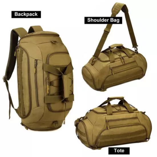 Tactical Military Travel Backpack Duffle Bag Rucksack Handbag Sport Gym Bag Tote