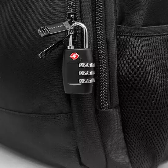 TSA Approved Luggage Lock Travel 3 Digit Combination Suitcase Padlock Black