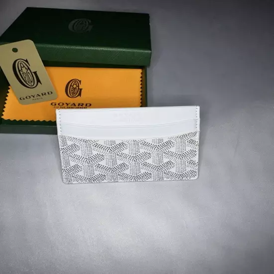 Goyard Saint Card Holder - White