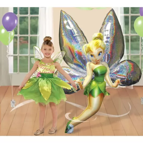 GIANT Anagram Disney Fairies TINKERBELL Airwalker Foil Balloon Party Birthday