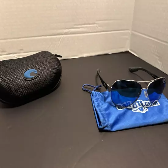 Costa Del Mar South Point Sunglasses *New W/ Case& Call811 Bag* Blue Lenses