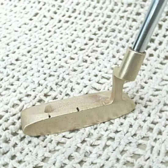 Vintage Royal BUSTER Brass Putter 33" RIGHT HANDED ~ Firm Flex Steel Shaft