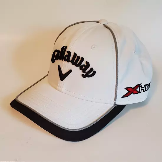 Callaway Golf Hat Odyssey X Hot Hex Black Tour White Adjustable New Era