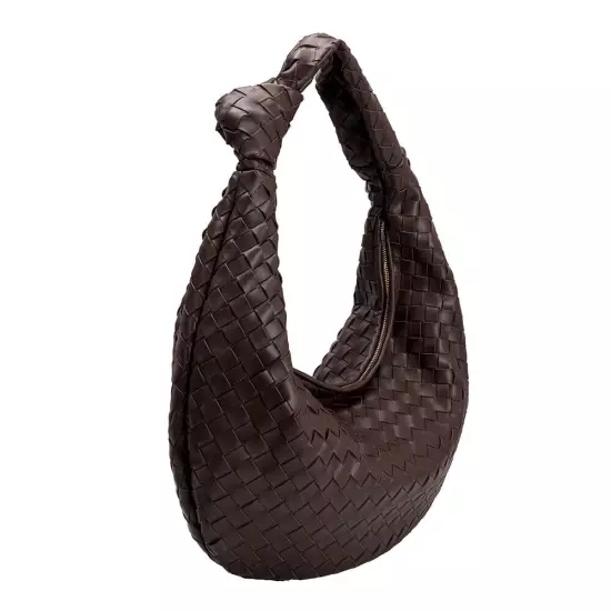 Melie Bianco Katherine Brigitte Satchel Oversized Edition Woven Knot Bag ANTHRO!