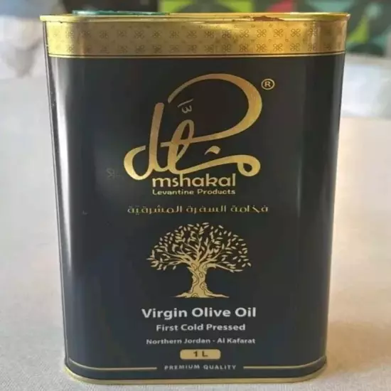 1 Liter Original Olive Oil from the Mountains of Jordan زيت زيتون بكر اصلي