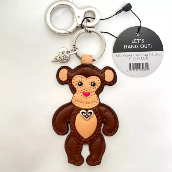 BRIGHTON Leather Handbag Charms Fobs Key Chains NWT $45-50