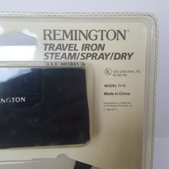 Vintage Remington Steam Spray Dry Travel Iron 1989 80s Suits New *