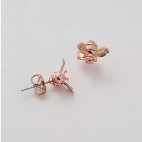 Ted Baker London Beeli Rose Gold Bee Stud Earrings NWT