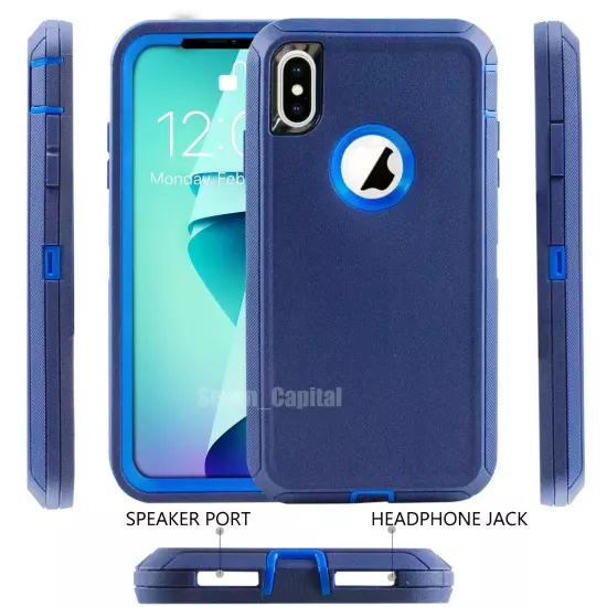 For Apple iPhone X XR XS Max 10 Shockproof Protective Rugged Hard Cover Case