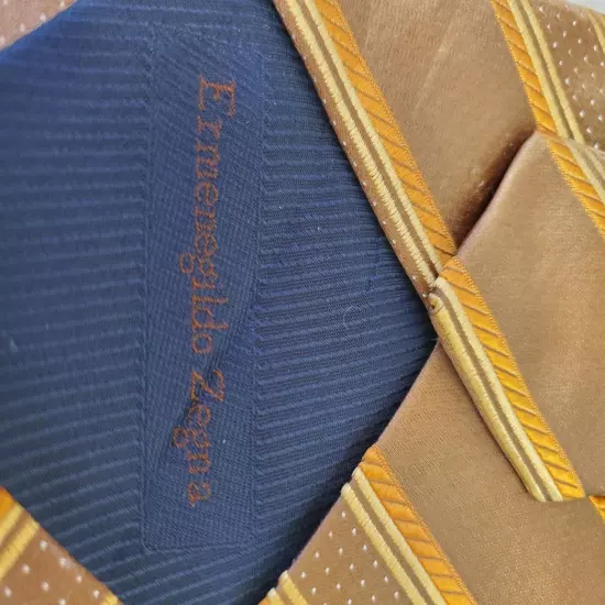 Vintage Ermenegildo Zegna 100% Silk Mens Tie