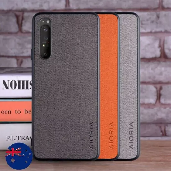 For Sony Xperia 10 IV - Matte Thin Leather Texture Cover Case AU