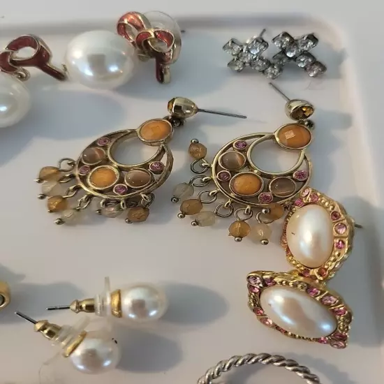 Bundle of Assorted Earrings Vintage Y2k Lot of 14