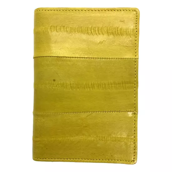 Genuine Eel Skin Leather Business Card ID Wallet Credit Card Case