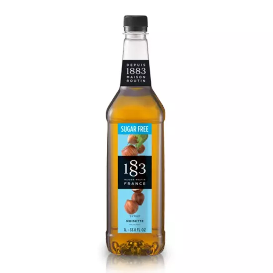 Sugar-Free Hazelnut Syrup by 1883 - Perfect for Coffee, Desserts, & Cocktails