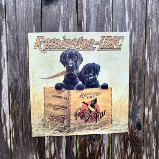 Remington Finders Keepers metal tin sign W/ FREE PATCH man cave wall decor art