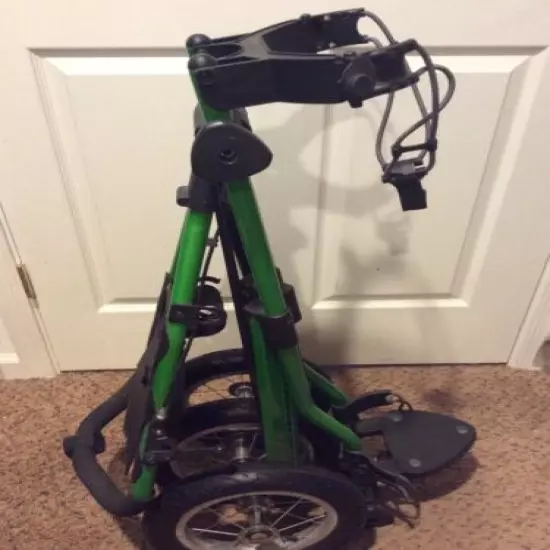 Sun Mountain Speed Cart V1 Golf Bag Push/Pull 3-Wheel Folding Caddy Green