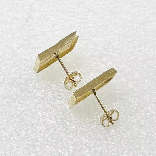 10K Yellow Gold Rectangle Last Supper Earrings Last Supper