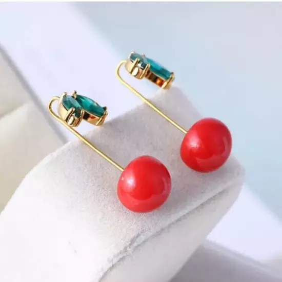 Kate Spade New York Red cherry Lovely Earrings