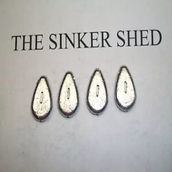 1 oz no roll slip sinkers - quantity of 6/12/25/50/100/250 - FREE SHIPPING