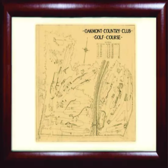 Oakmont Country Club FRAMED Limited Edition Print c 1930s Drawing