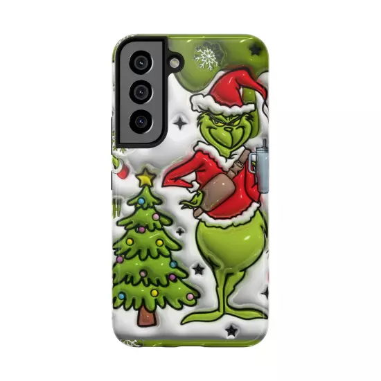 Grinch Tough Phone Cases Samsung S20 S21 S22 S23 Iphone 15 14 13 12 11