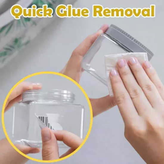 Remove Glue in 10s! 20pcs Glue Removal Disposable Wet Cleaning Wipes Portable'