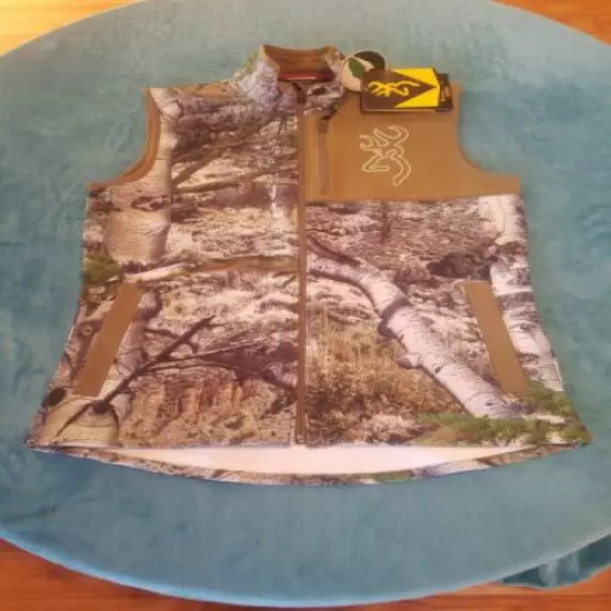 Browning Mossy Oak 3056983002 Women's Mercury Camo Hells Canyon Vest Size M