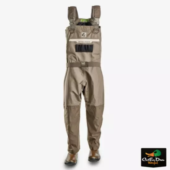 GATOR WADERS - MENS SHIELD UNINSULATED BREATHABLE CHEST WADERS CAMO DUCK HUNTING