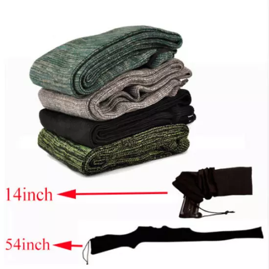 54"/14" Silicone Treated Gun Sock Rifle Shotgun Pistol Sleeve Storage Cover Bags