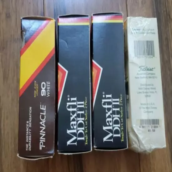 Vintage golf balls MAXFLI ddhII , pinnacle , Disney - free ship