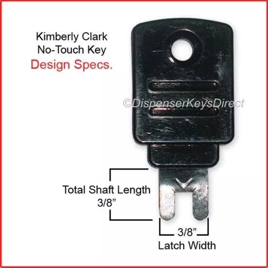 Kimberly Clark - "No-Touch" Dispenser Key - #770511 - (4/pk.)