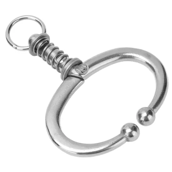 Cattle Nose Ring Stainless Steel Cattle Nose Clamp Bull Cow W Spring Nose Ring