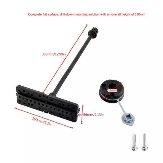 Electronic Fish Finder Mount Swivel Multi-Holes Fish Finder Bracket Easy Install