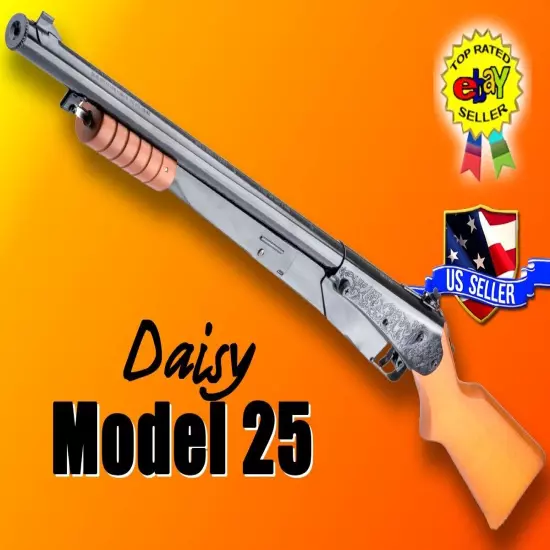 New Daisy Model 25 50-Shot Capacity Pump Action Spring Air BB Rifle .177 Caliber