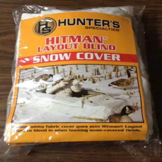 HS HUNTER'S SPECIALTIES HITMAN LAYOUT GROUND HUNTING BLIND SNOW COVER 08591 NEW!