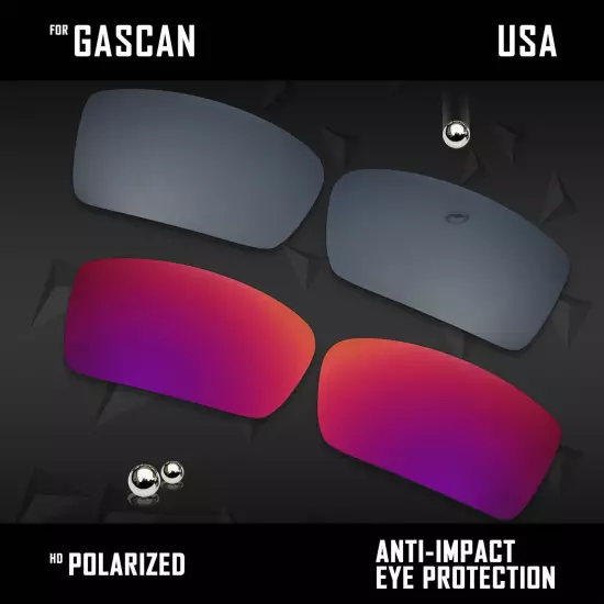 Anti Scratch Polarized Replacement Lenses for-Oakley Gascan OO9014 Options