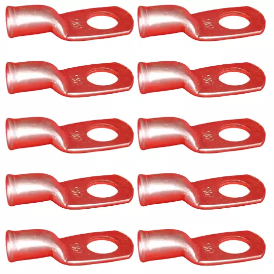 10 PACK 4ga Gauge 3/8 Ring Terminal golf cart car Battery cable wire COPPER lugs