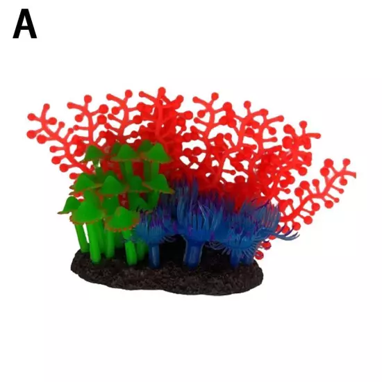 Artificial TPR Coral Decoration Aquarium Fish Tank Ornaments Landscap