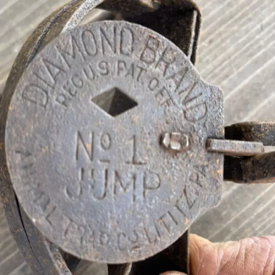 Vintage #1 Diamond Brand Jump Trap Animal Trap Company Newhouse