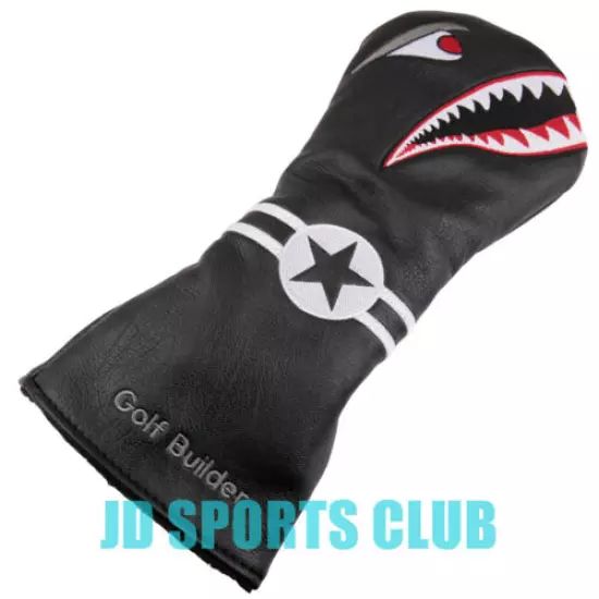 Shark Golf Club Driver Fairway Wood Hybrid Iron Mallet Blade Putter Head Cover